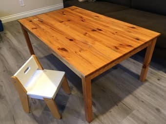 Kids wooden table 1