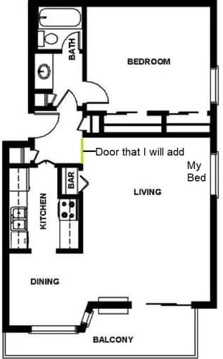 Master Bedroom by Campus in High-End Oak Creek Apartments 2