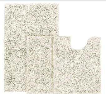 NEW in box, 3- piece bathroom rug mat set 1
