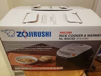 Zojirushi Micom 3-Cup Rice Cooker & Warmer in Silver/Black 1