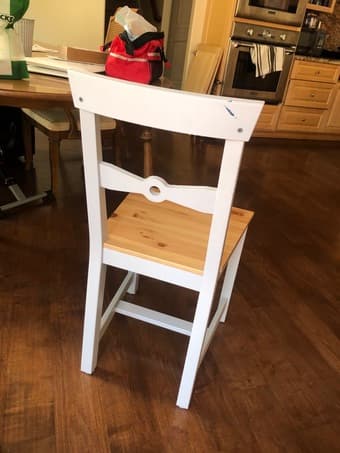 Three IKEA chairs and seat cushions 2