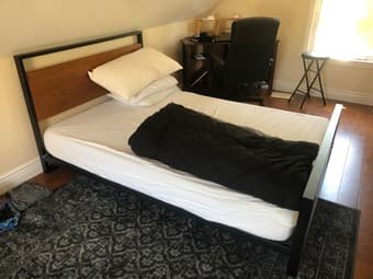 Full Bed Frame, Full Bed, & Bedding 2