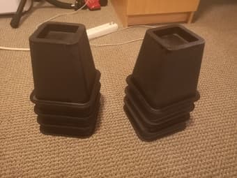 6-inches bed lifts bed riser stackable 2 sets 1