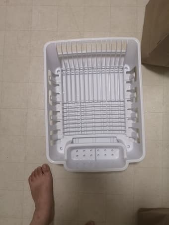 sterilite dish rack large sink set  Like new 1