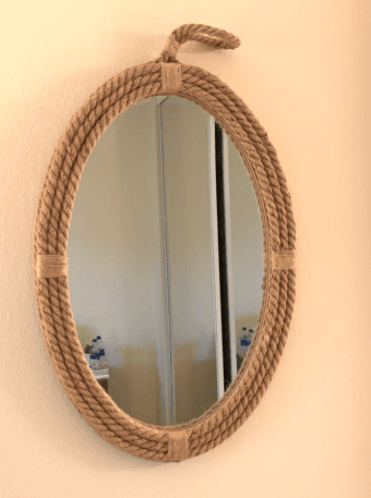 Decorative Oval Rope Wall Mirror with Loop Hanger - $30 OBO 1