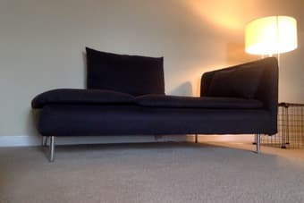 Nice comfy blue sofa 3