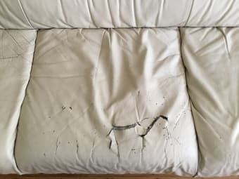 White leather sofa 2