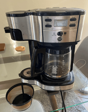 Hamilton Beach 2-Way Coffee Machine (12 cup + single) USED 1
