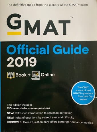 GMAT 2019 study books and guides, good as new 1