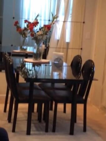 Dining table with 6 chairs for $119 negotiable 1