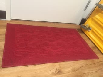 Red non-slip drying mats, $5 for one or $8 for two 1