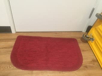 Red non-slip drying mats, $5 for one or $8 for two 2