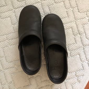 Black Matte Dansko Clogs 38 1