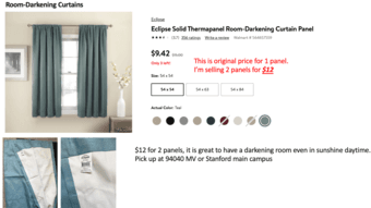 Eclipse Solid Thermapanel Room-Darkening Curtain Panel(moving sale) 1