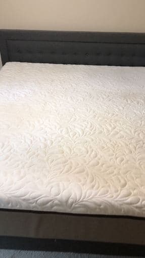 king size bed ($60) and memory foam matress ($60) 2