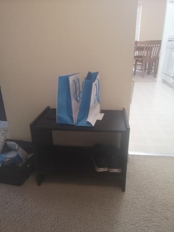 small wooden black shelf organizer 1