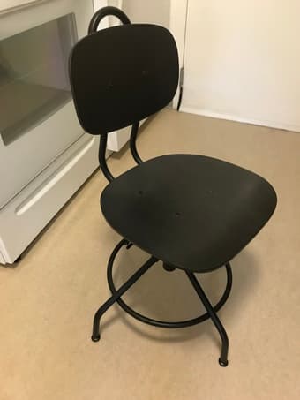 Ikea black chair 1