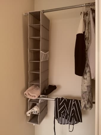 hanging closet organizer 1