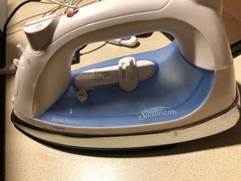 electric iron with stand, sunbeam, with stand, perfect condition 2
