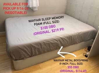 Mattress/Boxspring etc Sale!! 3