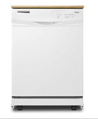 Whirlpool full-size portable dishwasher - white 1