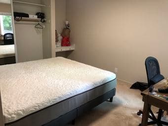 king size bed ($50) and memory foam matress ($30) 3
