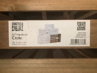 Rustic crate 2