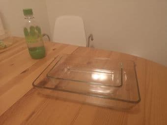 glass oven dishes baking trays set of 3 1