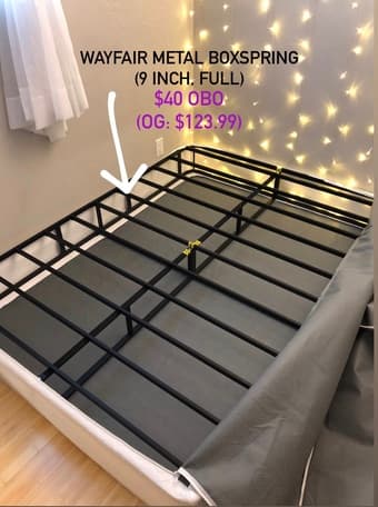 Full Size Box Spring- Excellent Condition 1