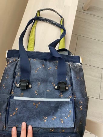 Bike bag - pannier tote/backpack combo 2