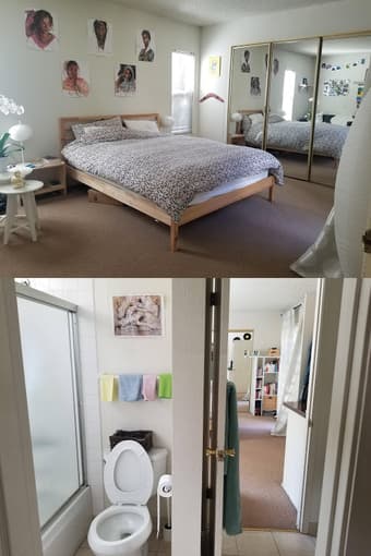 Spacious Master Bedroom & Private Bathroom in 4bd/2ba house-Palo Alto 1