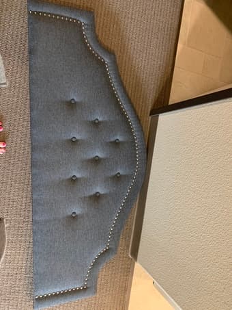 Queen sized Grey Head Board 2