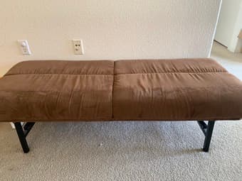 Comfortable clean and stain free sofa with bench 2