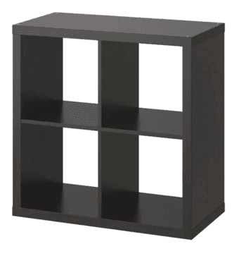 black kallax shelf unit 2 by 2 1