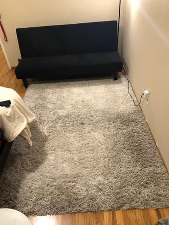 Ivory Shag Rug - 6’7  x 9’6 1