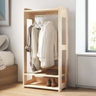 Wooden Garment Rack 1