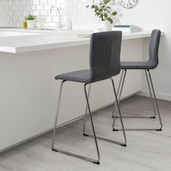 Volfgang Bar Stools from IKEA in grey (x2) 2