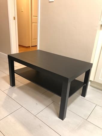 Black coffee table + end table 1
