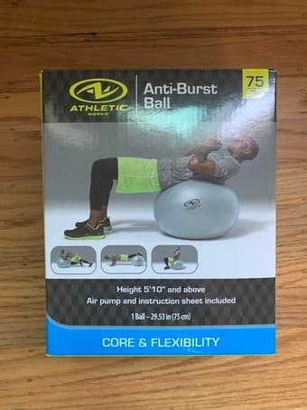 Yoga balance ball anti-burst athletic with Quick Pump 1