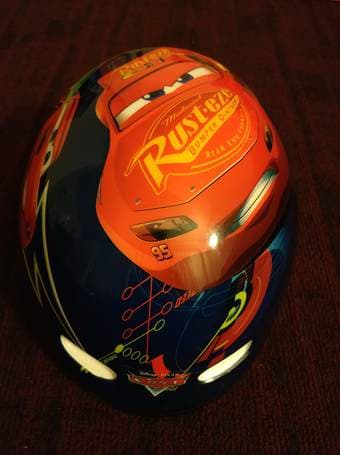 Disney Pixar's Cars Kid's Bike Helmet - Blue/Red 1