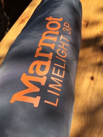 Marmot Limelight 3pTent  (3-Person 3-Season), has minor tear 1