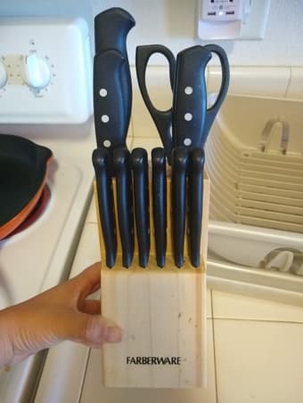 Farberware knife set and dish drying rack 2
