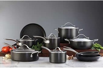 Kirkland Signature 15-piece Aluminum Cookware Set with Lids 1