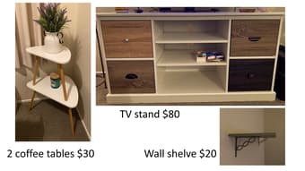 New furniture barely used for 1 year 1