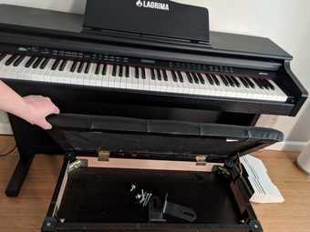 Piano-Lagrima Full Weighted Hammer Heavy Action Key with Bench 2