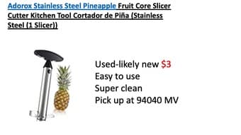 pineapple slicer 1