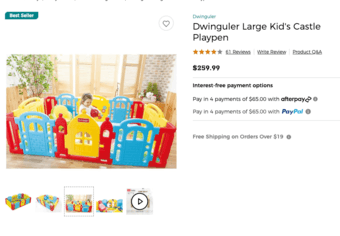 Like New Dwinguler Baby Playpen 1