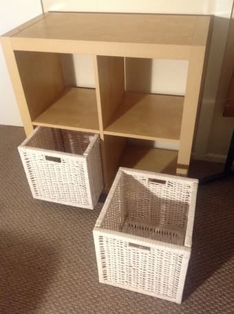 Storage Cabinet: 4-hole, 2-basket 3