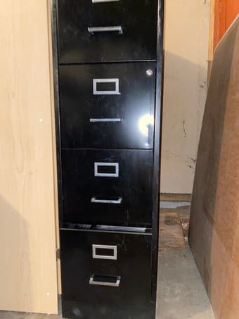 4-Drawer Standing File Cabinet (Metallic) 3