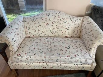 Loveseat and side table 4
